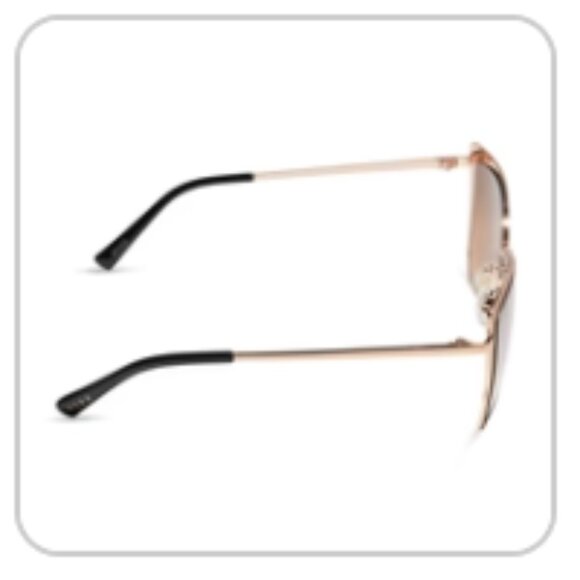Diff Eyewear - Grace Sunglasses - Gold Taupe Rose Mirror